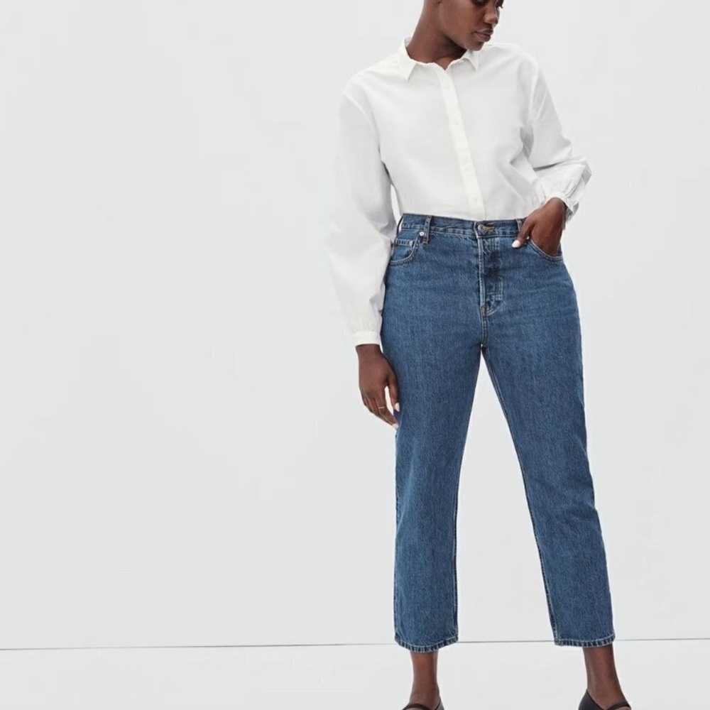 EVERLANE | Blue Denim The ’90s Cheeky Jean Mid-rise Ankle Jeans